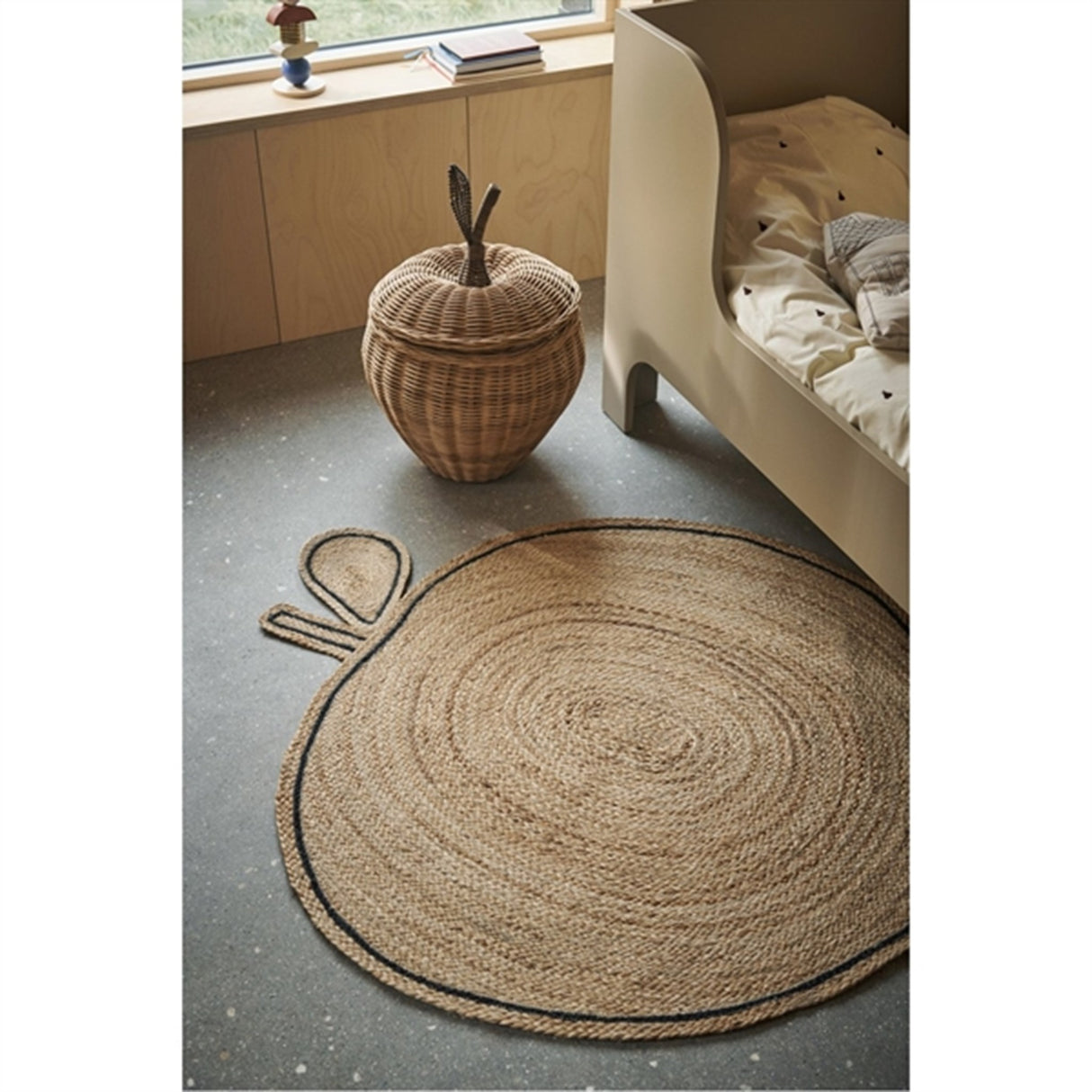 Ferm Living Apple Flettet Jute Tæppe Natural