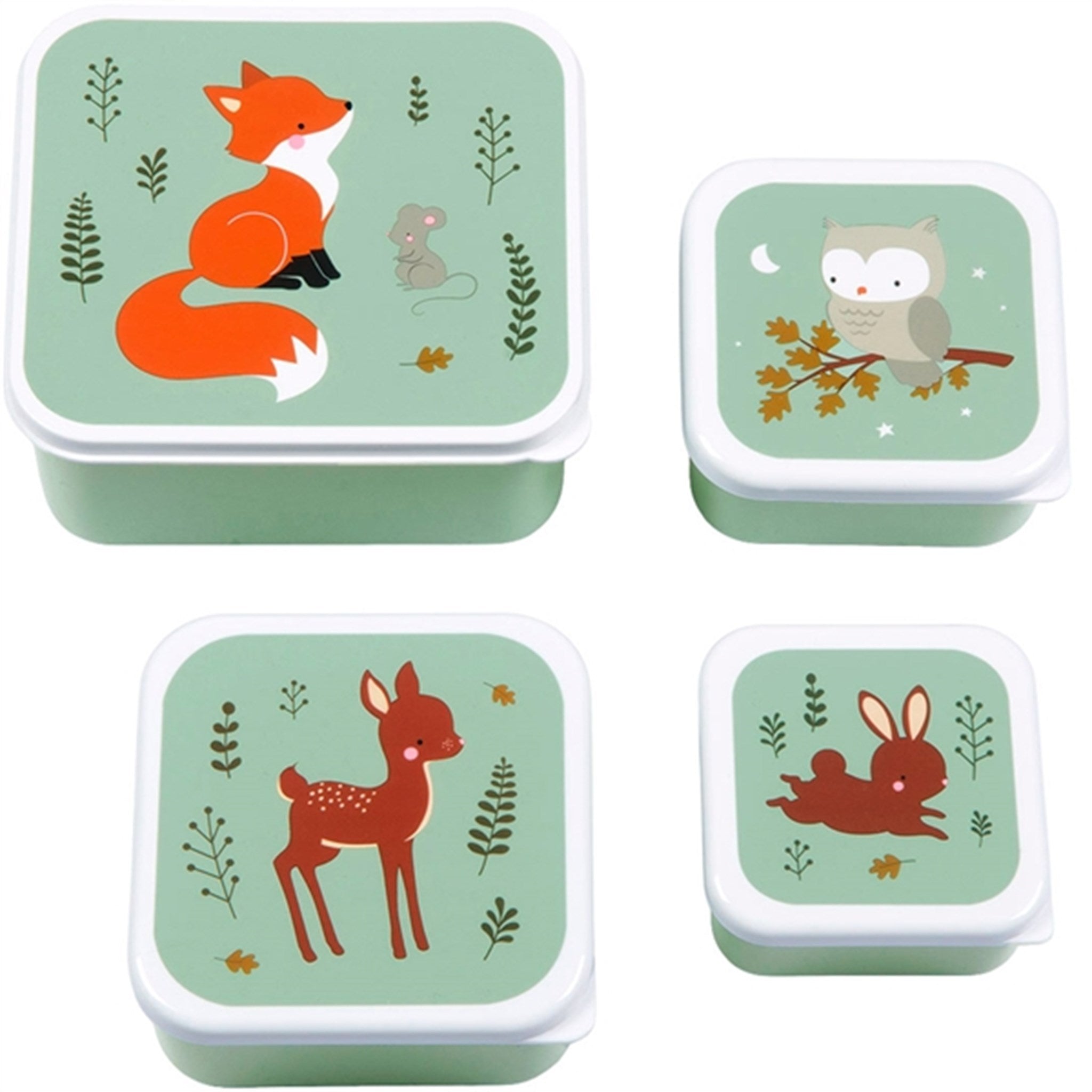A Little Lovely Company Madkasse og Snackbox Forest Friends 2