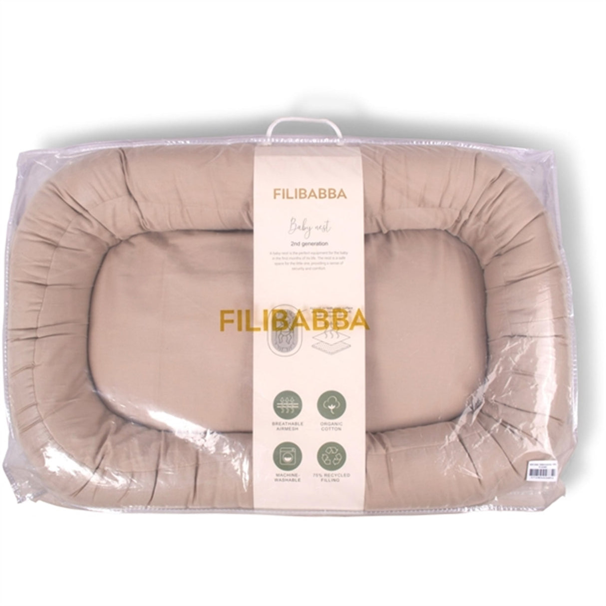 FILIBABBA Babynest 2. Generation Warm Grey 4