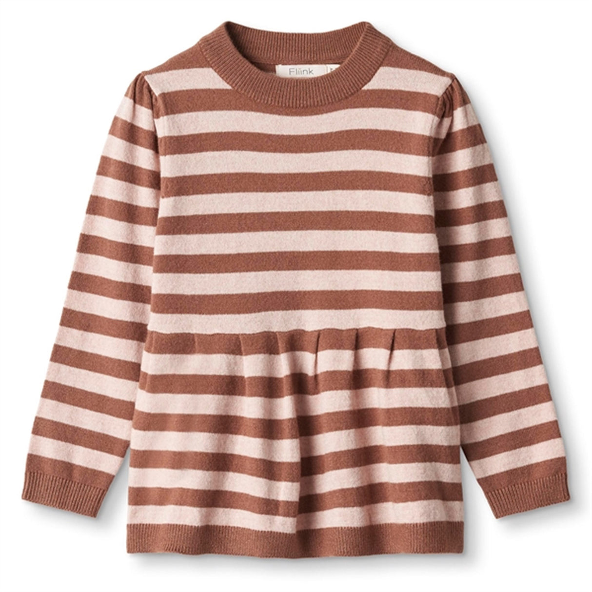 Fliink Carob Brown Striped Alilly Bluse