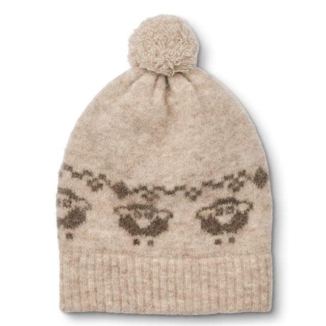 Fliink Sandshell Fossil Sheep Pattern Star Beanie