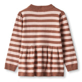 Fliink Carob Brown Striped Alilly Bluse 2