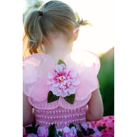 Great Pretenders Blomsterfe Kjole og Vinger Pink