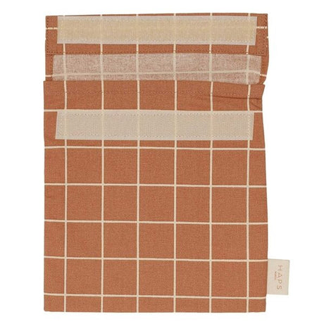 Haps Nordic Sandwichtaske Check Warm Terracotta