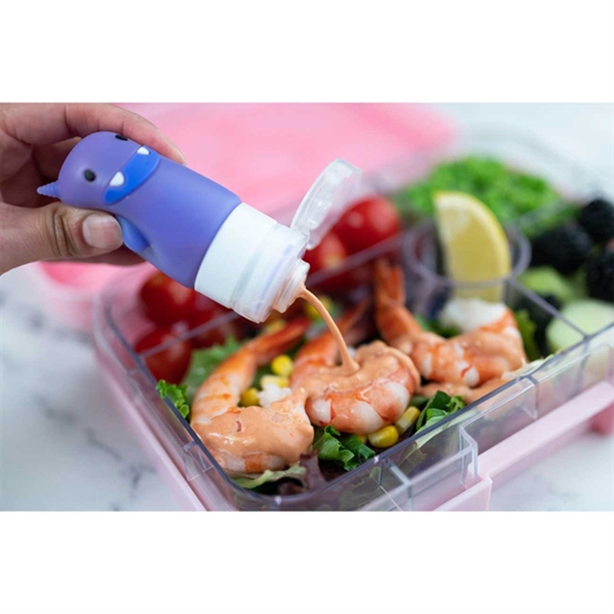 Yumbox Funny Monsters Silicone Condiment Squeeze Bottles 2