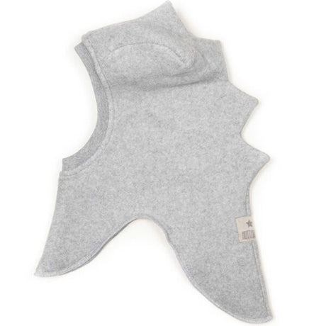 Huttelihut Bomuld Fleece Dino Elefanthue Jersey Light Grey