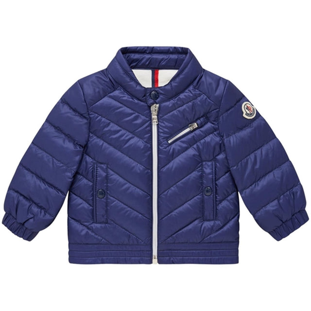 Moncler Aizo Biker Dunjakke Dark Blue