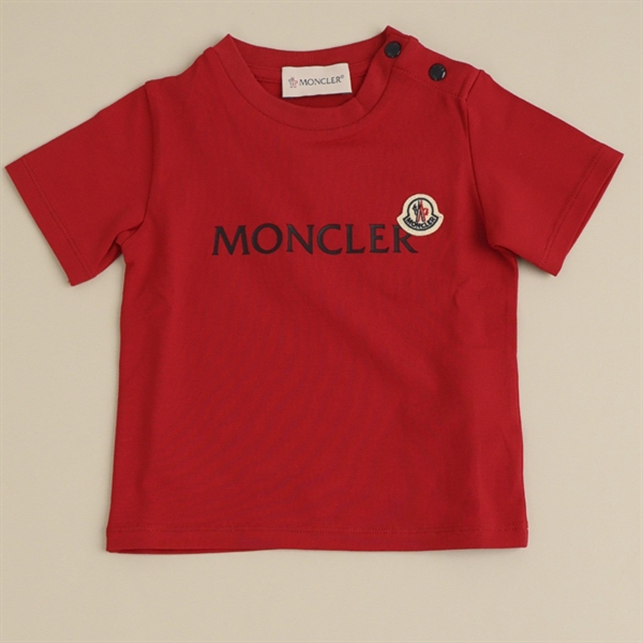 Moncler T-Shirt og Shorts Sæt Rose Red 2