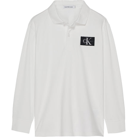 Calvin Klein Jersey Logo Polo Bright White