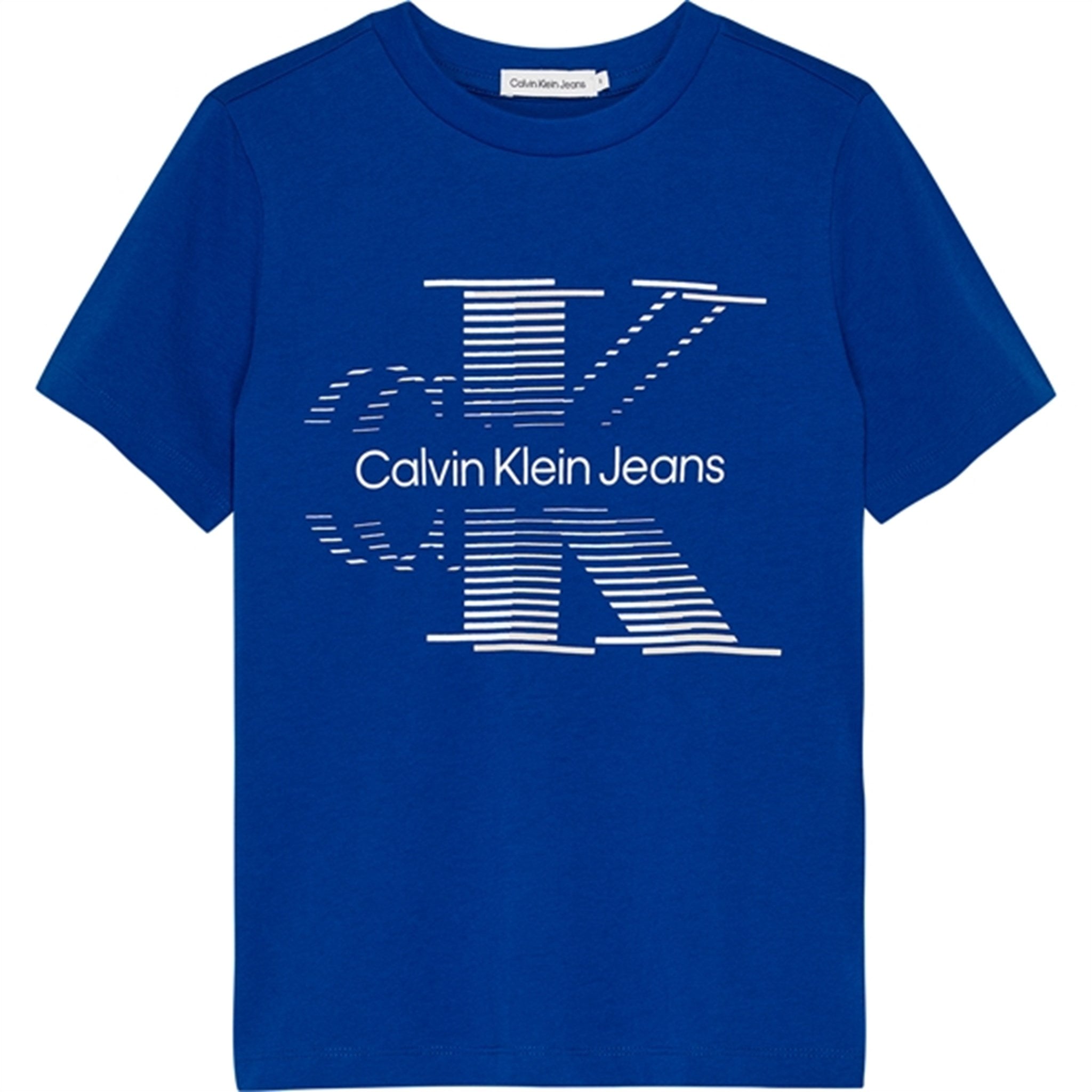 Calvin Klein Lined Monogram T-Shirt Ultra Blue