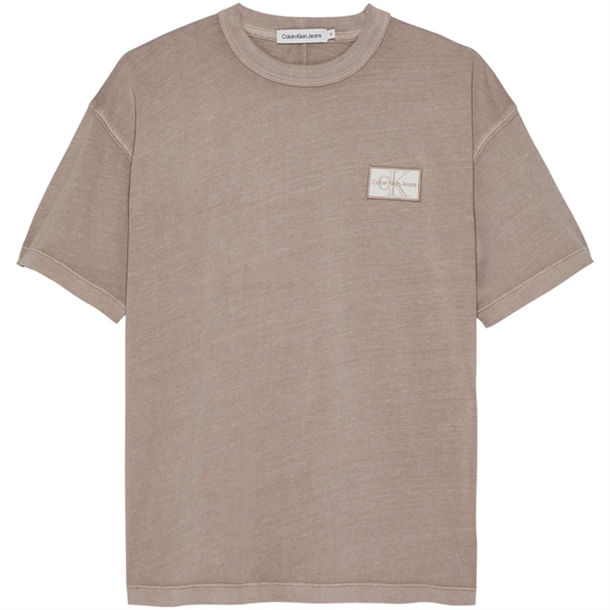 Calvin Klein Badge Mineral Dye T-Shirt Shitake