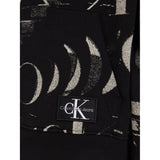 Calvin Klein Glitched Monogram Hoodie Aop Black 5