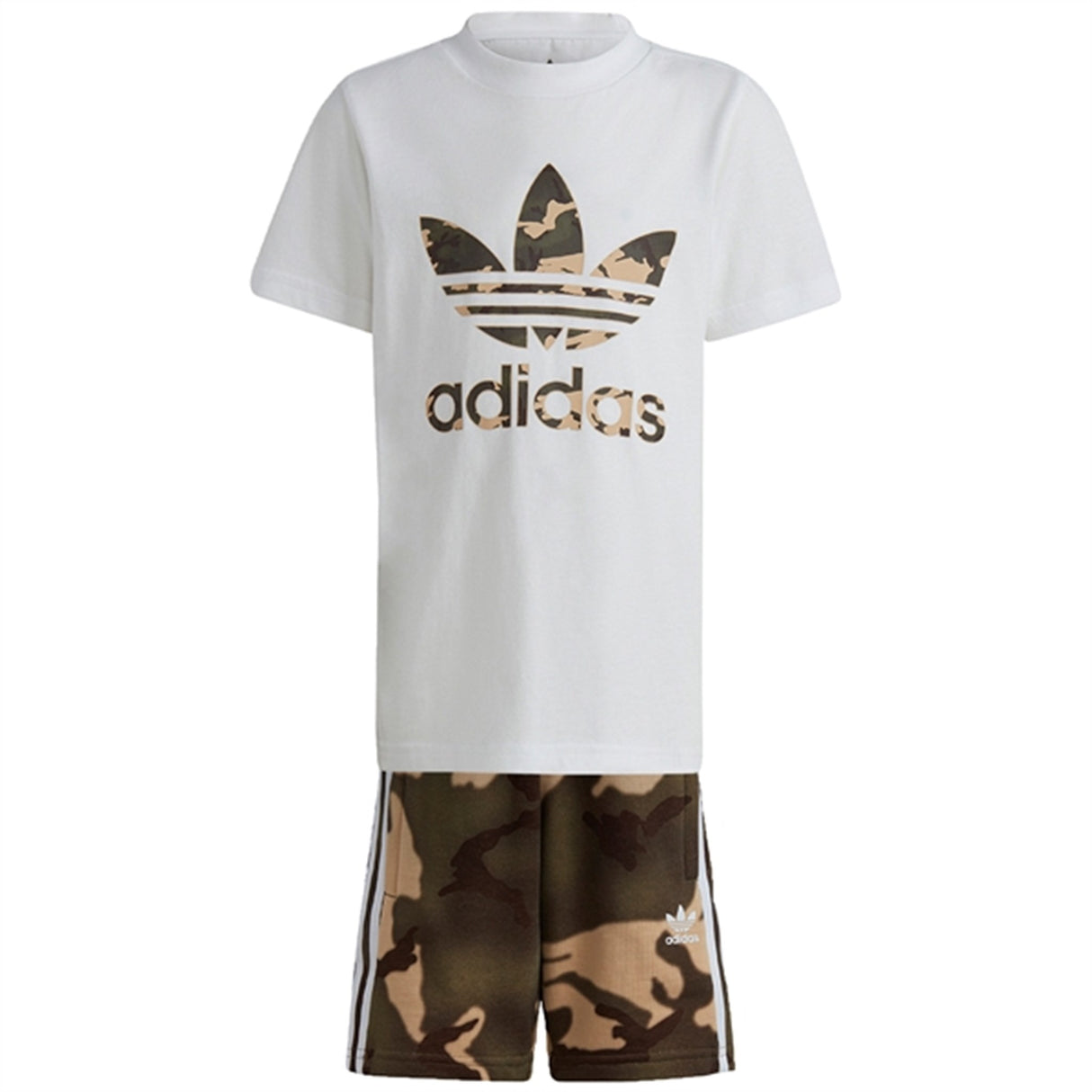 adidas Originals White Shorts Tee Sæt