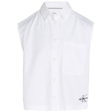 Calvin Klein Monogram Skjorte u. Ærmer Bright White