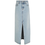 Calvin Klein Denim Maxi Nederdel Powder Blue