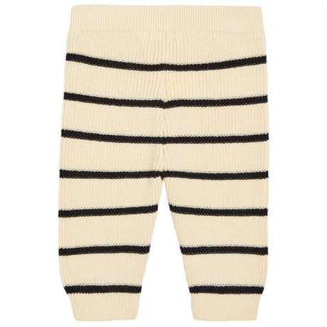 Calvin Klein Striped Cardigan Strik Sæt Black/ Vanilla Stripe 2