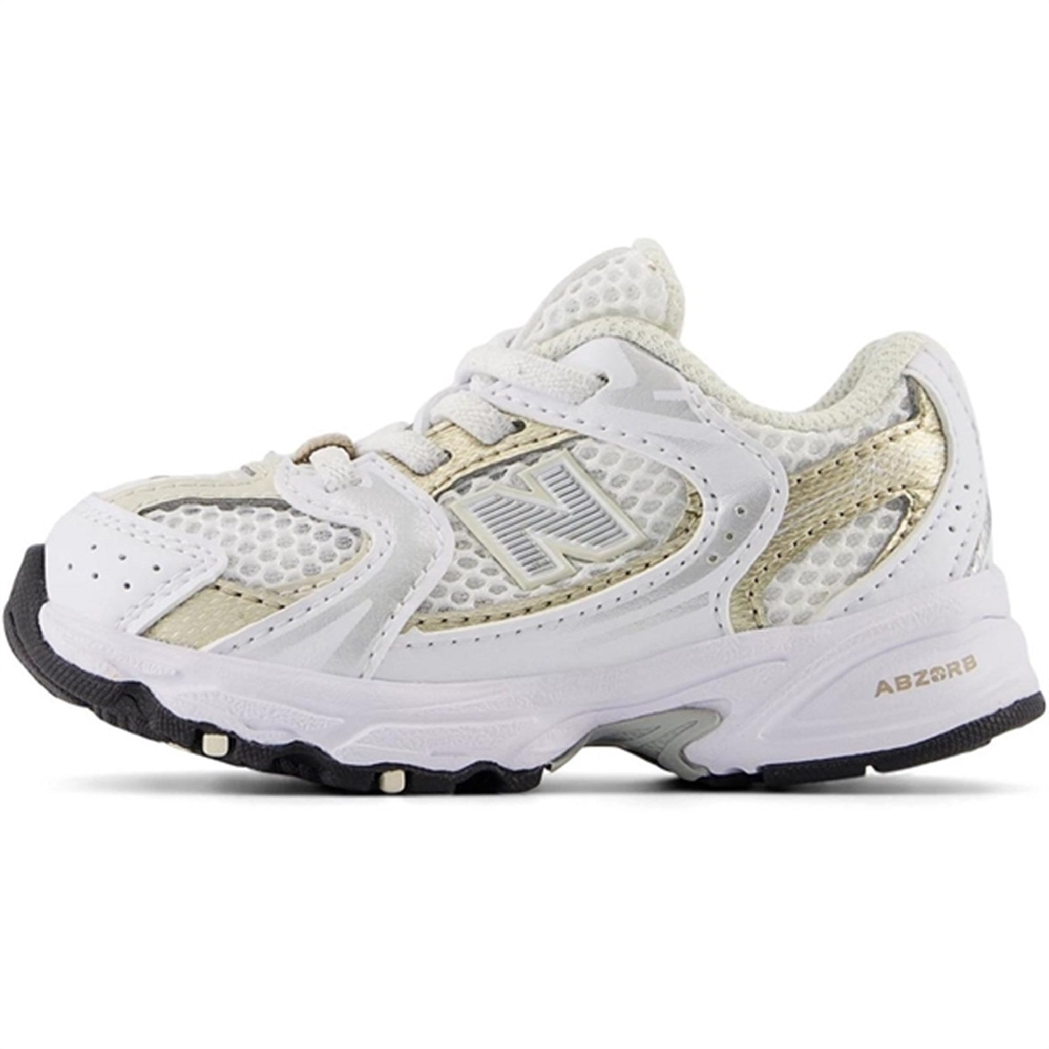 New Balance 530 Kids Bungee Lace Sneakers White 2
