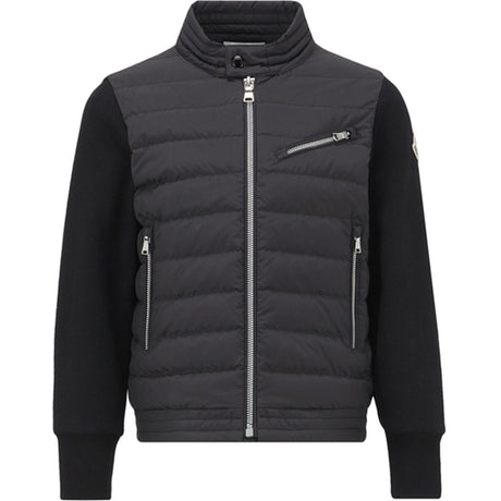 Moncler Zip Up Cardigan Black