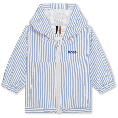 Hugo Boss Pale Blue Hooded Windbreaker