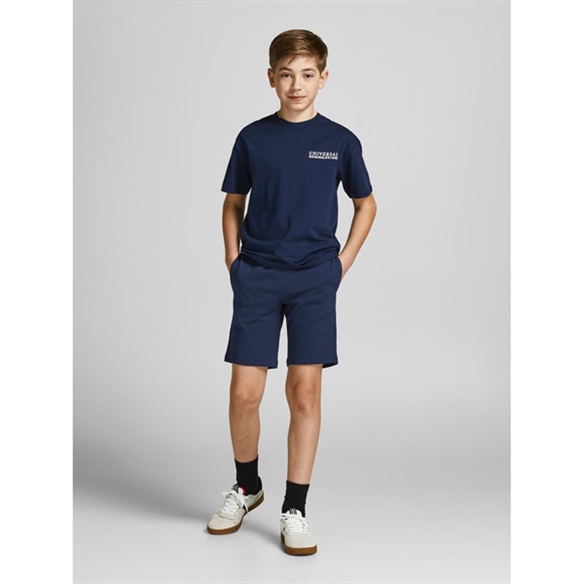 Jack & Jones Junior Navy Blazer Basic Sweat Shorts 4