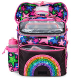 JEVA Intermediate Skoletaske Shimmer Rainbow 5