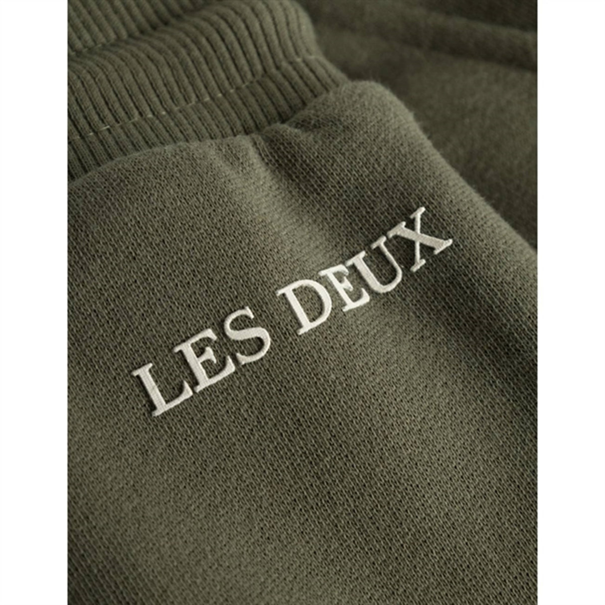 Les Deux Kids Olive Night/Ivory Mini Encore Sweatpants 3