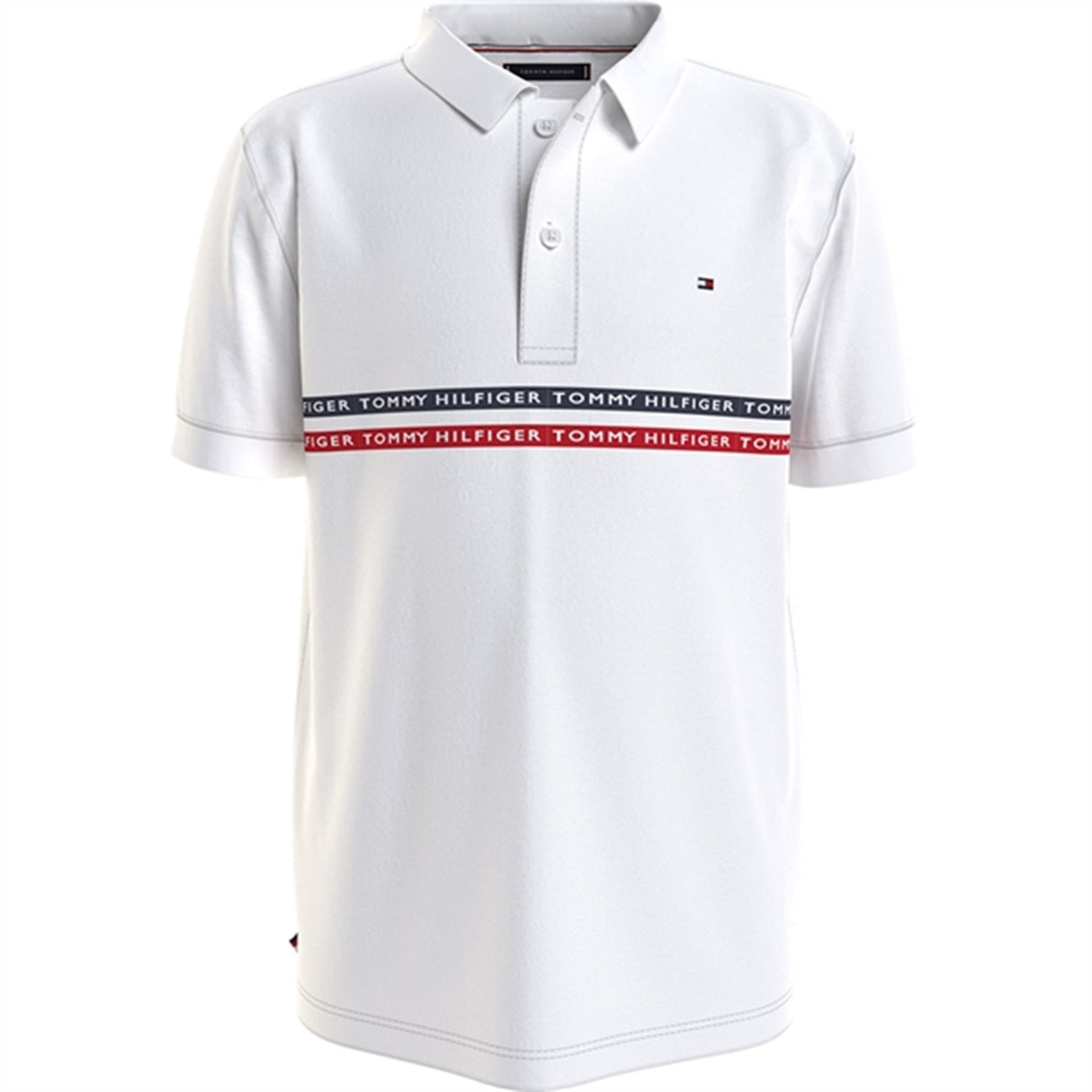Tommy Hilfiger Tommy Tape Polo White