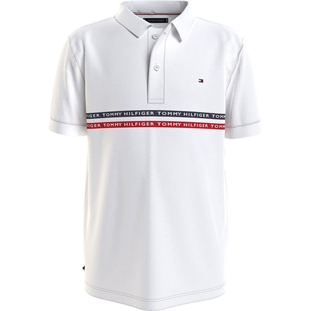 Tommy Hilfiger Tommy Tape Polo White