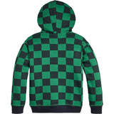 Tommy Hilfiger Checker Board Hættetrøje Green Allover / Checkerboard