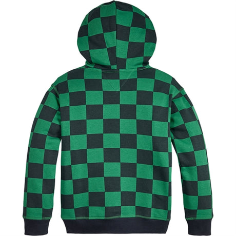 Tommy Hilfiger Checker Board Hættetrøje Green Allover / Checkerboard