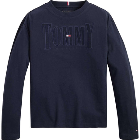 Tommy Hilfiger Cord Applique Bluse Desert Sky