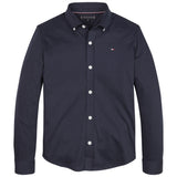 Tommy Hilfiger Solid Jersey Skjorte Desert Sky