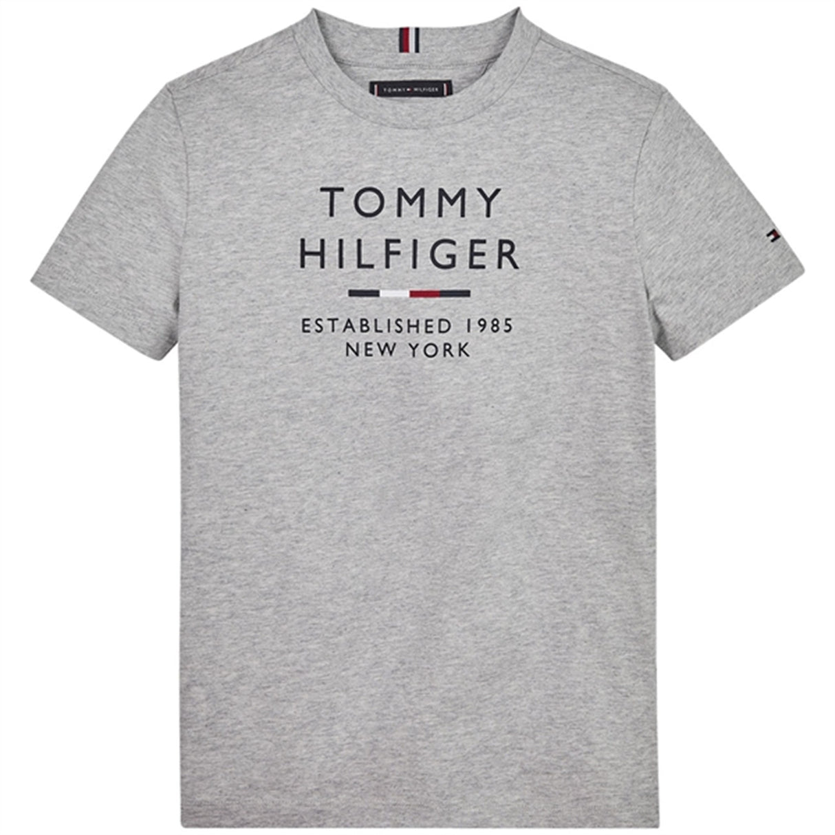 Tommy Hilfiger Logo T-Shirt Light Grey Heather