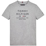 Tommy Hilfiger Logo T-Shirt Light Grey Heather