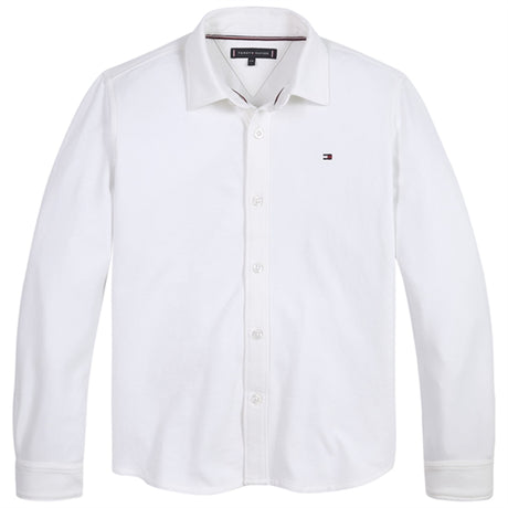 Tommy Hilfiger Stretch Pique Skjorte White