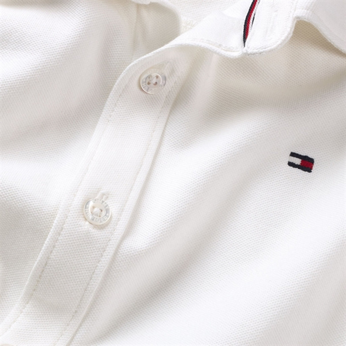 Tommy Hilfiger Stretch Pique Skjorte White 2