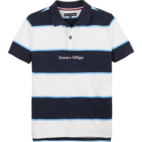 Tommy Hilfiger Rugby Stripe Polo T-shirt Desert Sky Stripes