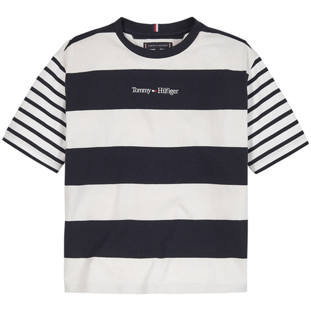 Tommy Hilfiger Bold Stripe Logo T-shirt Desert Sky