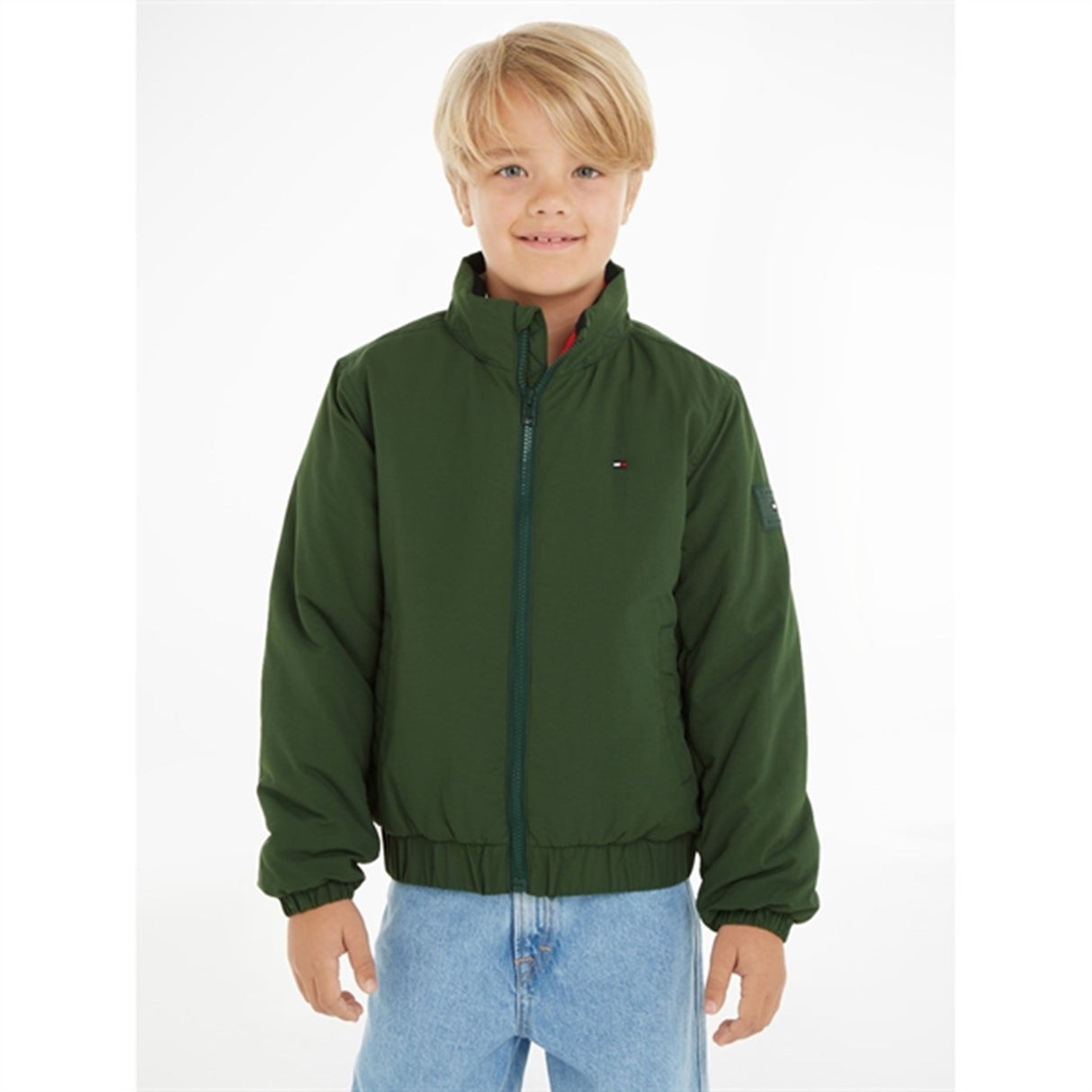 Tommy Hilfiger Essential Vatteret Jakke Collegiate Green 3