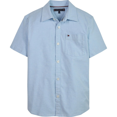 Tommy Hilfiger Stretch Oxford Skjorte Shoreside Blue