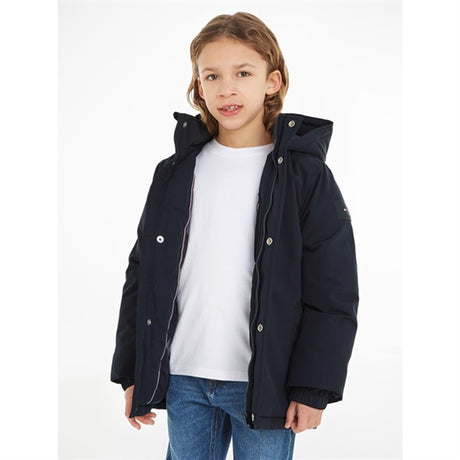 Tommy Hilfiger Essential Parka Jakke Desert Sky