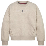 Tommy Hilfiger Essential Sweatshirt Heathered Oatmilk