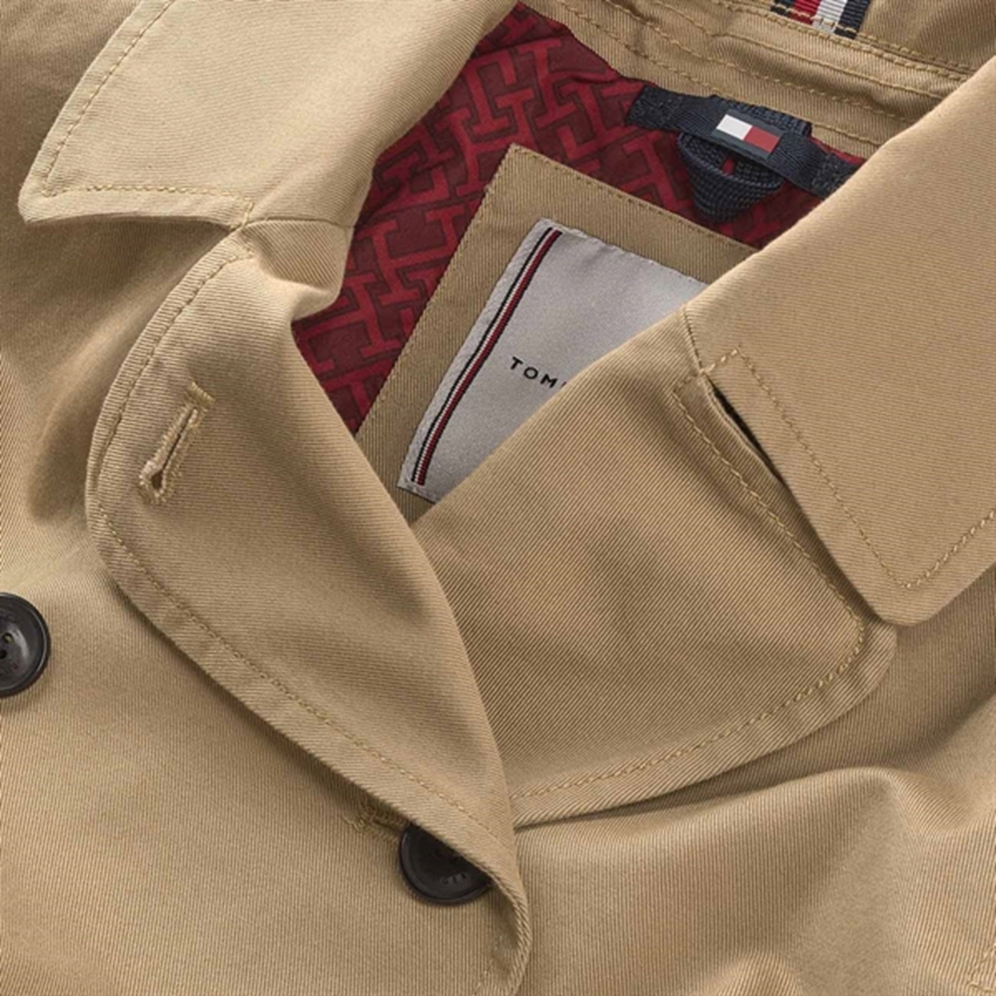 Tommy Hilfiger Monogram Releaxed Trench Coat Classic Khaki 2