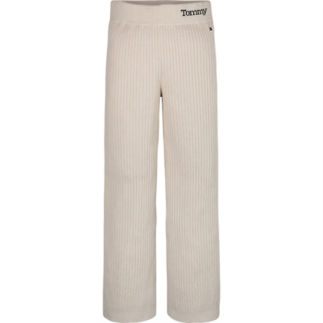 Tommy Hilfiger Comfy Rib Essential Bukser Heathered Oatmilk