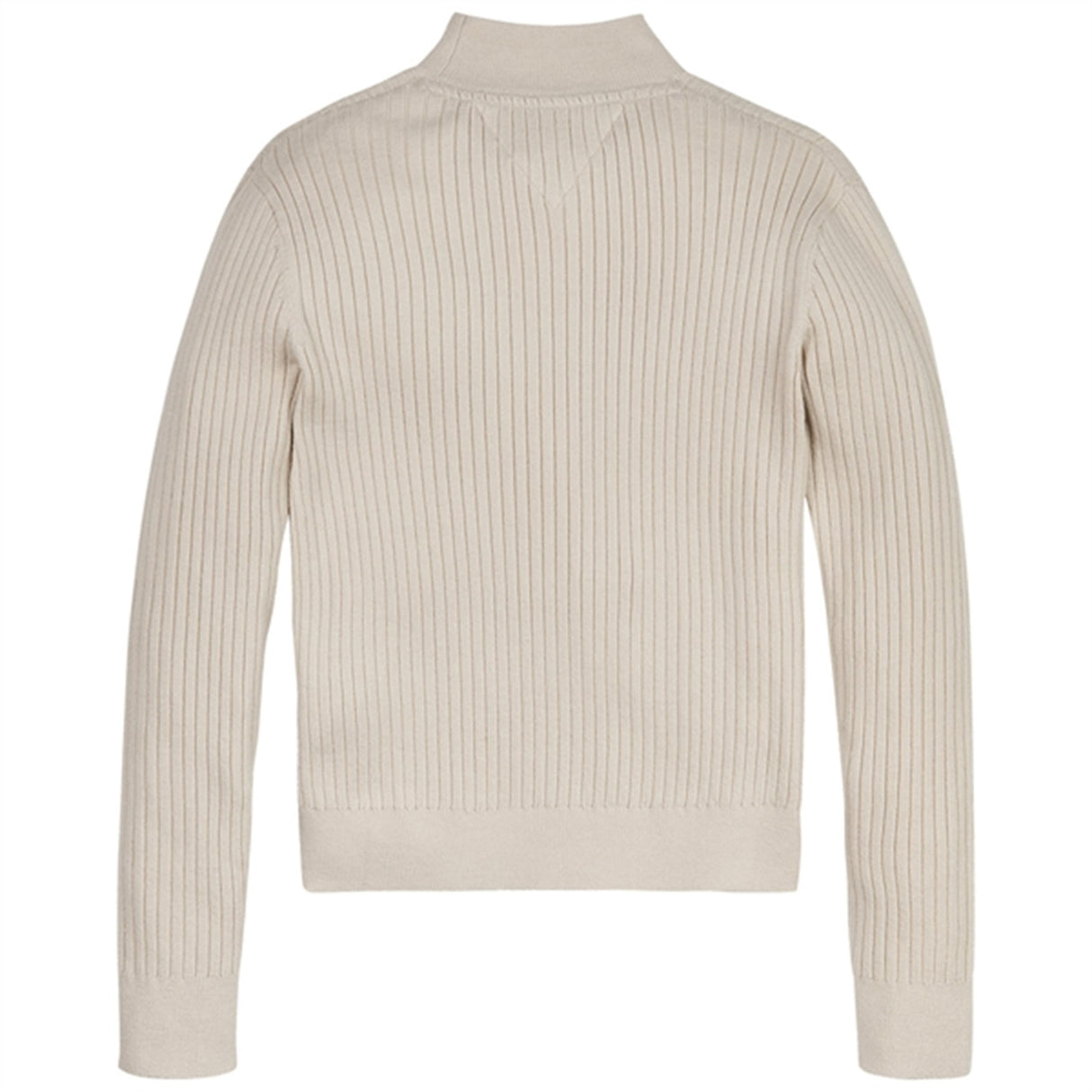 Tommy Hilfiger Comfy Rib Essential Striktrøje Heathered Oatmilk 3