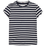 Tommy Hilfiger Striped Ruffle T-shirt Desert Sky Stripe