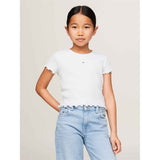 Tommy Hilfiger Essential Rib Bluse White 4