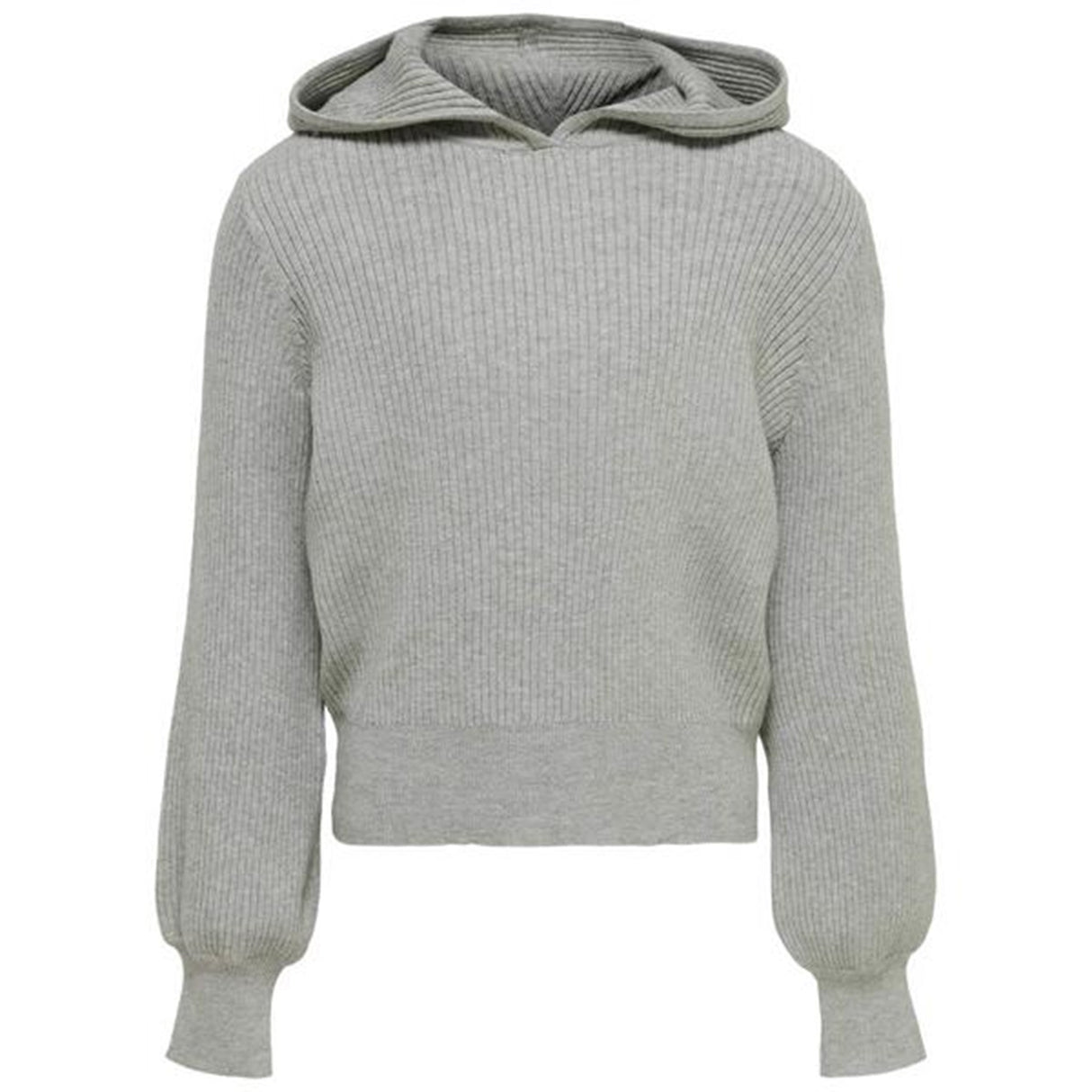 Kids ONLY Light Grey Melange Lorelle Hood