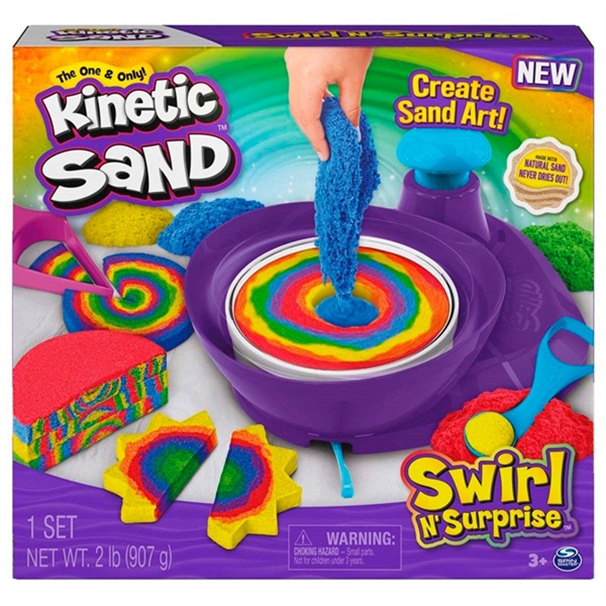 Kinetic Sand Swirl N' Surprise