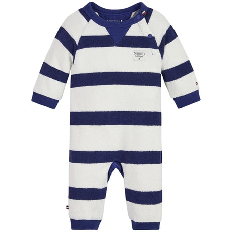 Tommy Hilfiger Baby Striped Towelling Heldragt Pilot Blue / Ancient White Stripe